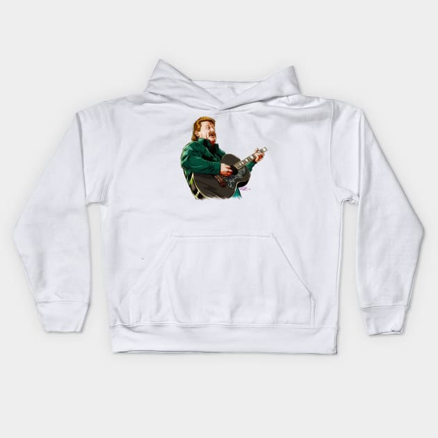 Joe Diffie - An illustration by Paul Cemmick Kids Hoodie by PLAYDIGITAL2020